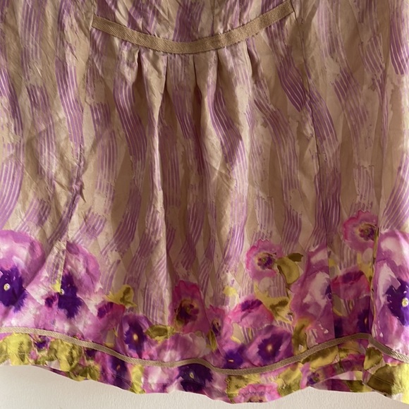 DKNY 100% silk t-shirt in floral print - Picture 2 of 7